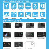 Techsuit Accessory Kit CamQuest 50in1 (SA50), pentru GoPro Hero, Sjcam, Action Cameras, cu Carrying Case, Negru