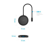 Card Reader, Fixed Maghub 7in1 Fixhu M Bk USB-C To 2x USB-C USB-A Hdmi Micro Sd Sd Wireless MagSafe Pd100W 4k 5 Koff A3d2de, negru