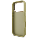 Husa pentru iPhone 17 Pro, Guess Fixed Glitter Big 4G Metal Frame (GUHCP17LHG4SGCD), auriu