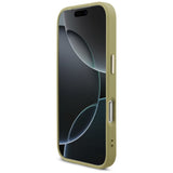 Husa pentru iPhone 17 Pro, Guess Fixed Glitter Big 4G Metal Frame (GUHCP17LHG4SGCD), auriu