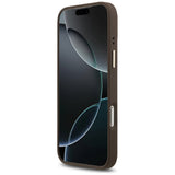 Husa pentru iPhone 17 Pro Max, Guess Hardcase 4G Logo Plate MagSafe (GUHMP17XU4GPRW), maro