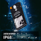 Husa pentru Samsung Galaxy S23 Ultra, ShellBox AirBox Waterproof IP68 Case (max. 6.9 inch), albastru