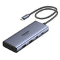 Hub USB UGREEN Docking station CM498 (45379), Type-C to 3x Type-C, 2x USB-A, 2x HDMI 4K@60Hz, 10Gpbs, PD100W, gri
