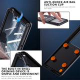 Husa pentru Samsung Galaxy S23 Ultra, ShellBox AirBox Waterproof IP68 Case (max. 6.9 inch), albastru