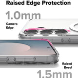 Husa pentru Samsung Galaxy S25 FE, Ringke Fusion MagSafe, transparenta