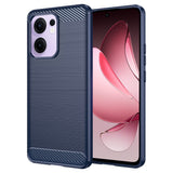 Husa pentru OPPO Reno13 F 4G, Techsuit Carbon Silicone, albastru