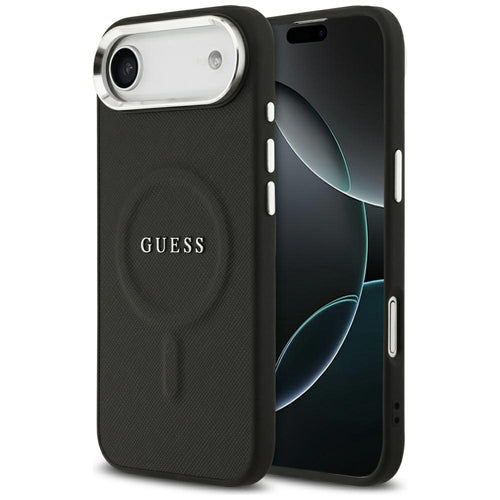 Husa pentru iPhone 17 Air, Guess Hardcase Classic Logo MagSafe (GUHMP17MPSAREGSK), negru