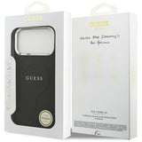 Husa pentru iPhone 17 Pro Max, Guess Hardcase Classic Logo MagSafe (GUHMP17XPSAREGSK), negru