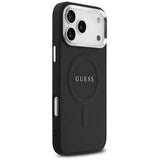 Husa pentru iPhone 17 Pro Max, Guess Hardcase Classic Logo MagSafe (GUHMP17XPSAREGSK), negru