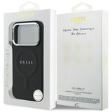 Husa pentru iPhone 17 Pro, Guess Hardcase Classic Logo MagSafe (GUHMP17LPSAREGSK), negru