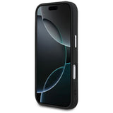 Husa pentru iPhone 17 Pro, Guess Hardcase Classic Logo MagSafe (GUHMP17LPSAREGSK), negru
