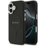 Husa pentru iPhone 17, Guess Hardcase Classic Logo MagSafe (GUHMP17SPSAREGSK), negru
