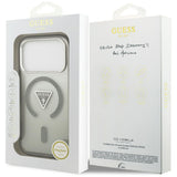 Husa pentru iPhone 17 Pro Max, Guess IML Gradient Triangle Logo MagSafe (GUHMP17XHGTMLCGA), kaki