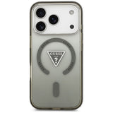 Husa pentru iPhone 17 Pro Max, Guess IML Gradient Triangle Logo MagSafe (GUHMP17XHGTMLCGA), kaki