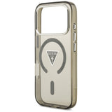 Husa pentru iPhone 17 Pro, Guess IML Gradient Triangle Logo MagSafe (GUHMP17LHGTMLCGA), kaki
