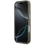 Husa pentru iPhone 17 Pro, Guess IML Gradient Triangle Logo MagSafe (GUHMP17LHGTMLCGA), kaki