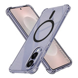 Husa pentru Samsung Galaxy S25 Edge, Techsuit Shockproof Clear Silicone MagSafe, fumuriu