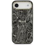 Husa pentru iPhone 17 Air, Guess Python Pattern MagSafe (GUHMP17MHIMPYGK), negru