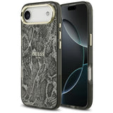 Husa pentru iPhone 17 Air, Guess Python Pattern MagSafe (GUHMP17MHIMPYGK), negru