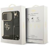 Husa pentru iPhone 17 Pro, Guess Big 4G Classic Logo cu Big Strap Metal Buttons (GUHCP17LP4G4BCSK), negru