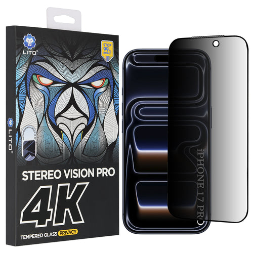 Folie de protectie pentru iPhone 17 Pro, Lito D+ Max 4K Privacy