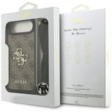 Husa pentru iPhone 17 Air, Guess Crossbody Cord 4G Big Logo (GUHCP17MP4GMGCRW), maro