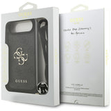 Husa pentru iPhone 17 Air, Guess Crossbody Cord 4G Big Logo (GUHCP17MP4GMGCRK), negru