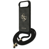 Husa pentru iPhone 17 Air, Guess Crossbody Cord 4G Big Logo (GUHCP17MP4GMGCRK), negru