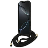 Husa pentru iPhone 17 Air, Guess Crossbody Cord 4G Big Logo (GUHCP17MP4GMGCRK), negru