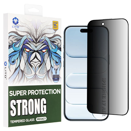 Folie de protectie pentru iPhone 17 Air, Lito D+ Max Strong Privacy