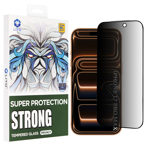 Folie de protectie pentru iPhone 17 Pro Max, Lito D+ Max Strong Privacy