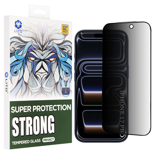 Folie de protectie pentru iPhone 17 Pro, Lito D+ Max Strong Privacy