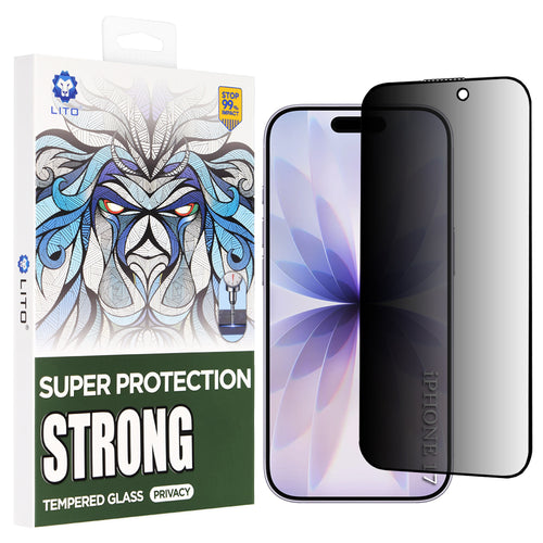 Folie de protectie pentru iPhone 16 Pro, Lito D+ Max Strong Privacy