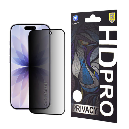 Folie de protectie pentru iPhone 16 Pro, Lito HD Pro Privacy