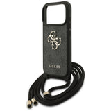 Husa pentru iPhone 17 Pro, Guess Crossbody Cord 4G Big Logo (GUHCP17LP4GMGCRK), negru