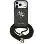 Husa pentru iPhone 17 Pro, Guess Crossbody Cord 4G Big Logo (GUHCP17LP4GMGCRK), negru