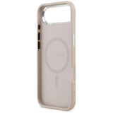 Husa pentru iPhone 17 Air, Guess Hardcase Triangle Logo MagSafe (GUHMP17MPSDTSCMP), roz