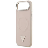 Husa pentru iPhone 17 Air, Guess Hardcase Triangle Logo MagSafe (GUHMP17MPSDTSCMP), roz