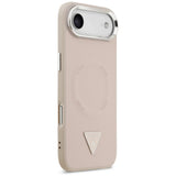 Husa pentru iPhone 17 Air, Guess Hardcase Triangle Logo MagSafe (GUHMP17MPSDTSCMP), roz