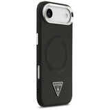 Husa pentru iPhone 17 Air, Guess Hardcase Triangle Logo MagSafe (GUHMP17MPSDTSCMK), negru