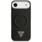Husa pentru iPhone 17 Air, Guess Hardcase Triangle Logo MagSafe (GUHMP17MPSDTSCMK), negru