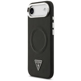 Husa pentru iPhone 17 Air, Guess Hardcase Triangle Logo MagSafe (GUHMP17MPSDTSCMK), negru