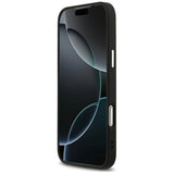 Husa pentru iPhone 17 Pro Max, Guess Hardcase Triangle Logo MagSafe (GUHMP17XPSDTSCMK), negru