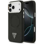 Husa pentru iPhone 17 Pro, Guess Hardcase Triangle Logo MagSafe (GUHMP17LPSDTSCMK), negru