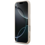Husa pentru iPhone 17, Guess Hardcase Triangle Logo MagSafe (GUHMP17SPSDTSCMP), roz
