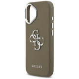 Husa pentru iPhone 17, Guess Hardcase Grained Big 4G Classic Logo (GUHCP17SPG4SMCEW), maro