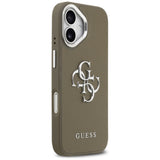 Husa pentru iPhone 17, Guess Hardcase Grained Big 4G Classic Logo (GUHCP17SPG4SMCEW), maro