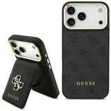Husa pentru iPhone 17 Pro Max, Guess Cardslot 4G MagSafe (GUBPHCP17XP4SM4MCK), negru