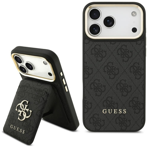 Husa pentru iPhone 17 Pro Max, Guess Cardslot 4G MagSafe (GUBPHCP17XP4SM4MCK), negru