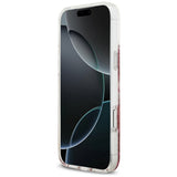 Husa pentru iPhone 17 Pro Max, Guess Resin Bottom Glitter MagSafe (GUHMP17XRGRGEP), roz